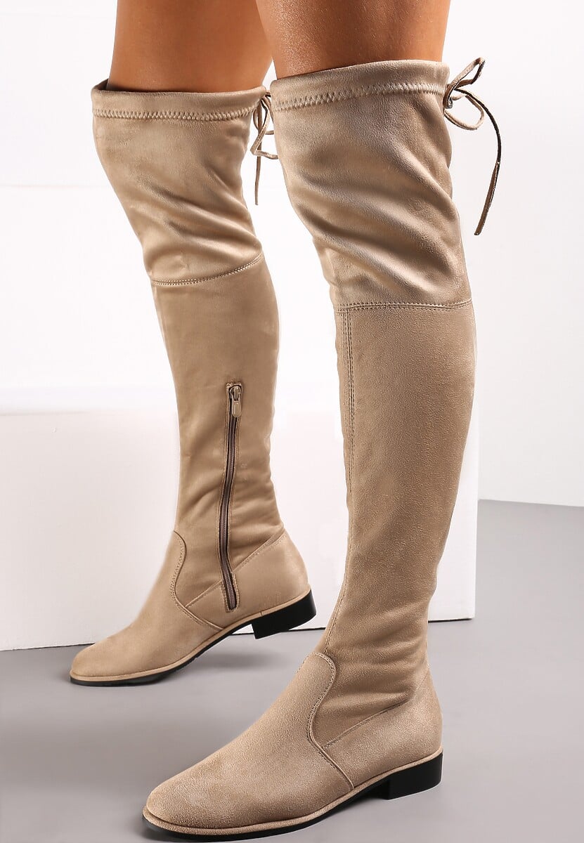 Czarne Zamszowe Kozaki Sorry Not Sorry