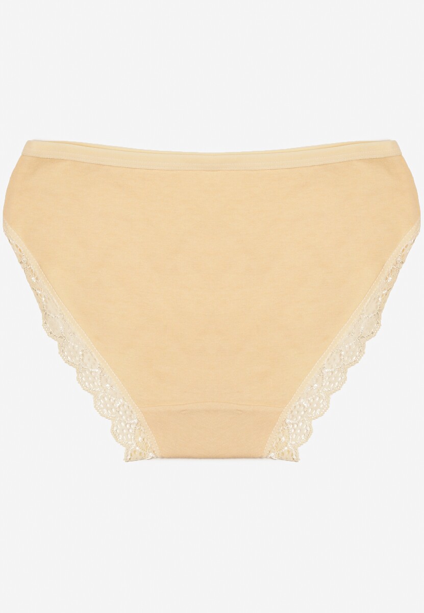 Żółte Majtki Figi z Koronką Didel
