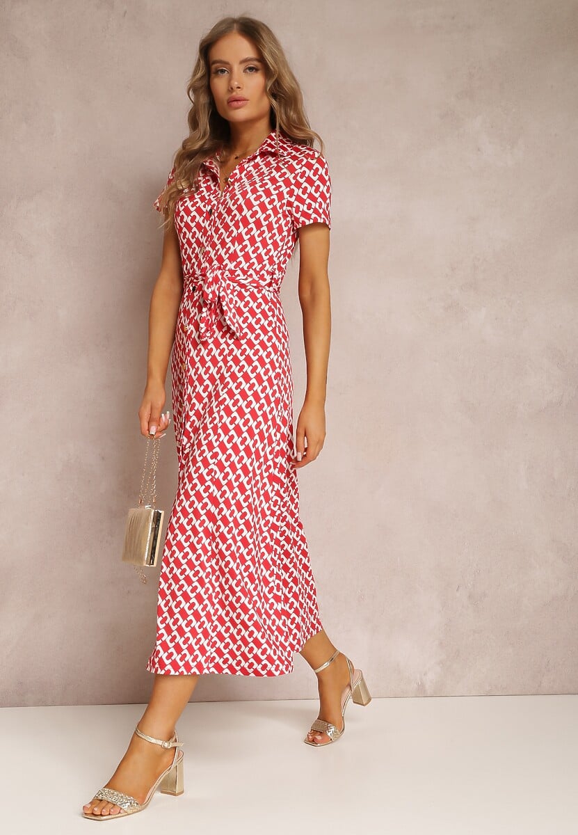 Czerwona Sukienka Prixia