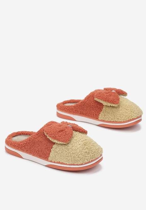 Pomarańczowo-Beżowe Kapcie Andrenos