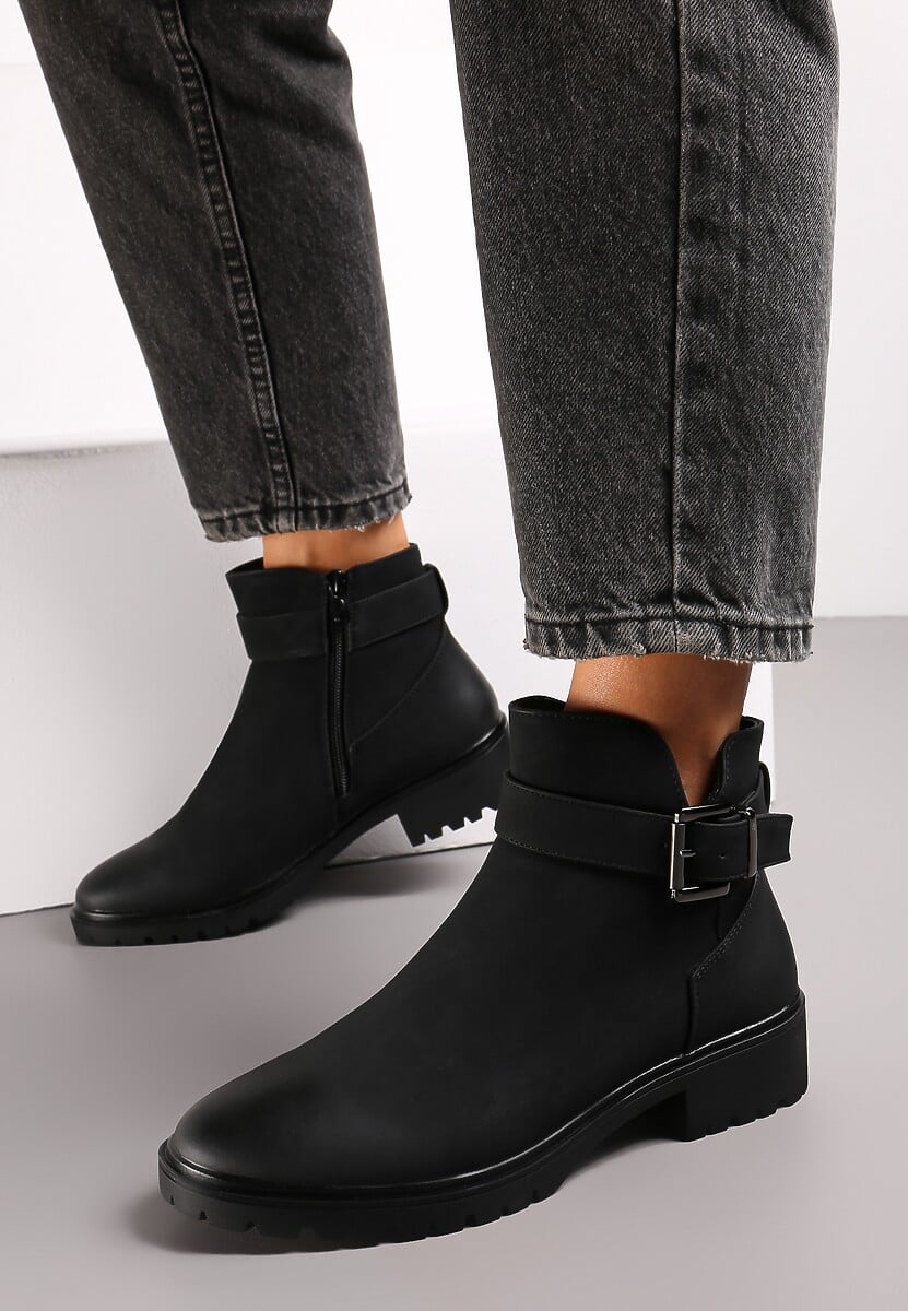 Czarne Matowe Botki It's Better