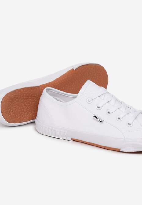 Białe Tenisówki Zdobione Przeszyciami Rhaerose