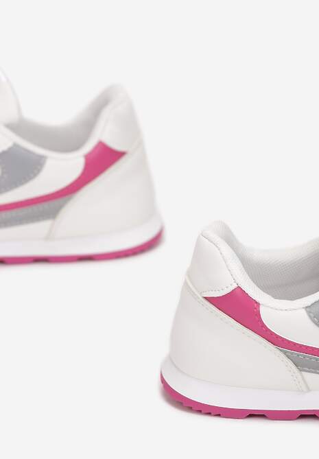 Biało-Różowe Buty Sportowe Regines