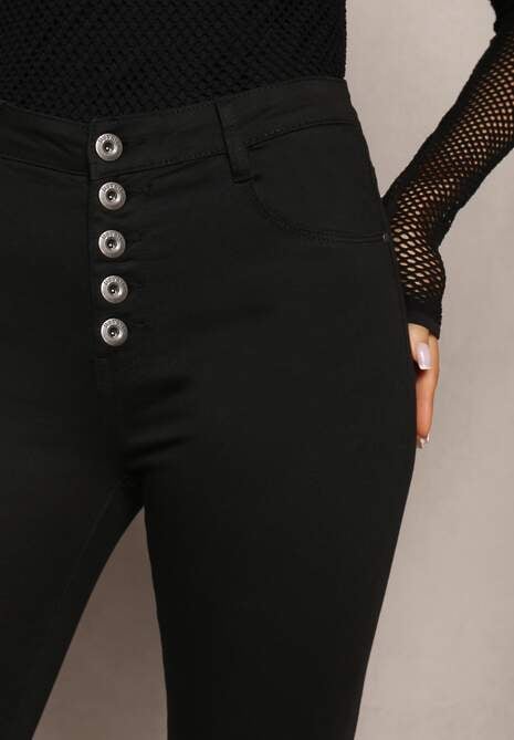 Czarne Spodnie Skinny Winvienne