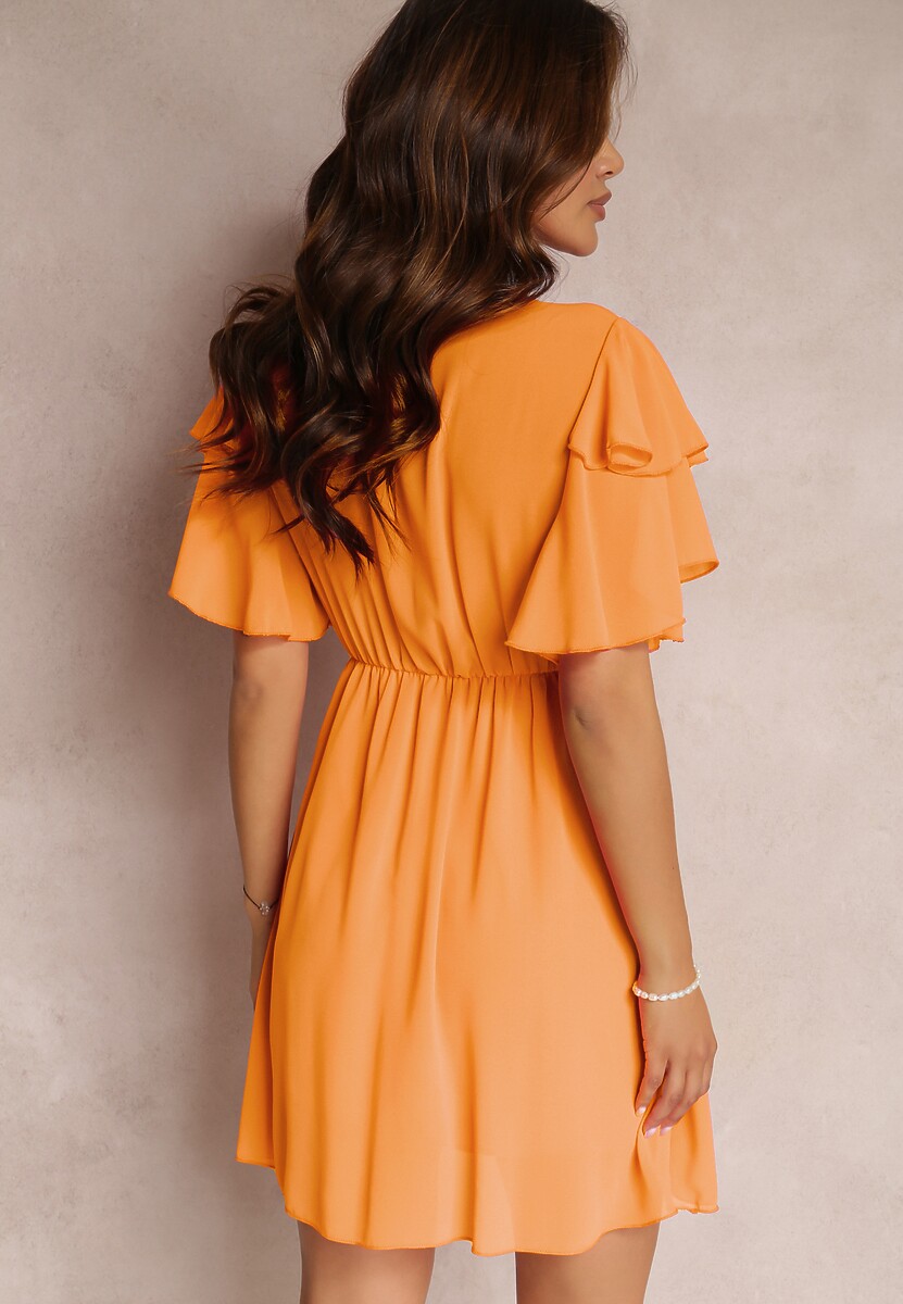 Pomarańczowa Sukienka Nemele