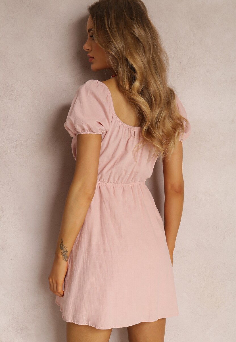 Różowa Sukienka Demaret