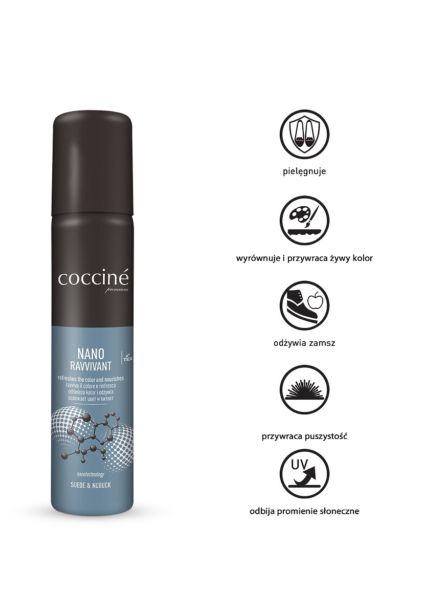 Czarny Preparat do Renowacji Zamszu i Nubuku Coccine