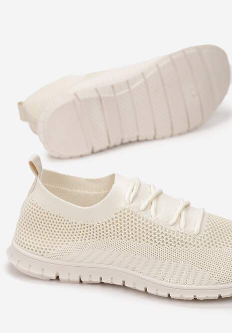 Beżowe Buty Sportowe Phalithoe
