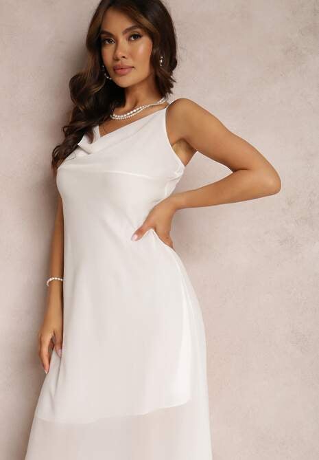 Biała Sukienka Diomaris