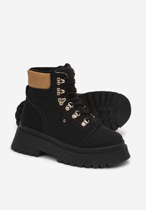 Czarne Traperki Leuna