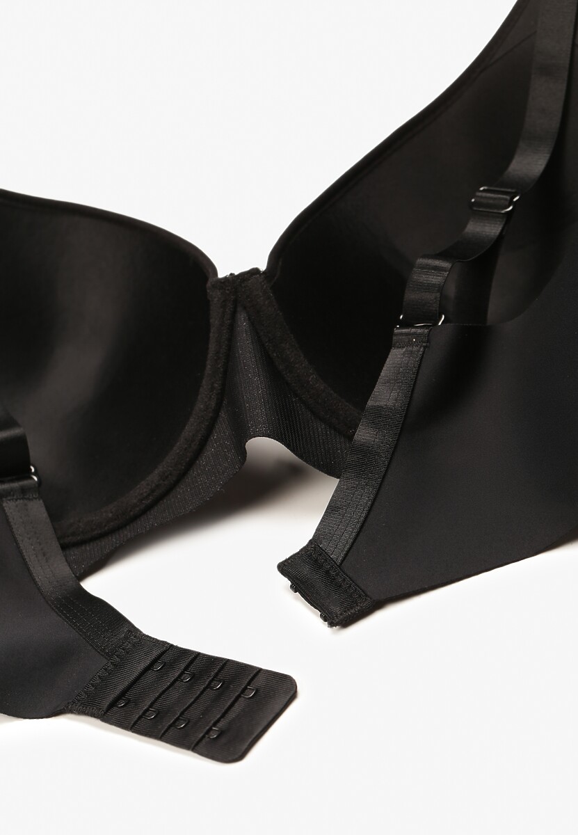 Czarny Biustonosz z Miseczkami Full Cup i Koronką Timapel