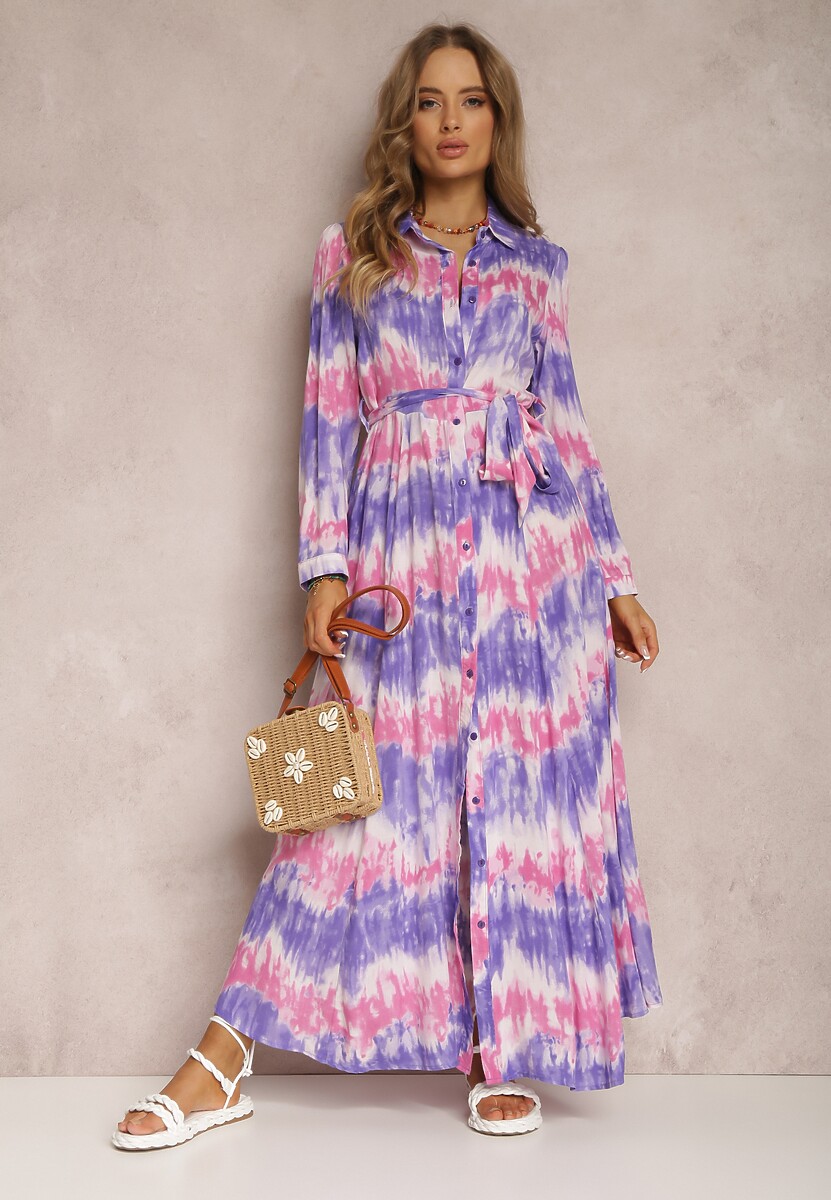 Liliowa Sukienka Thronanthe