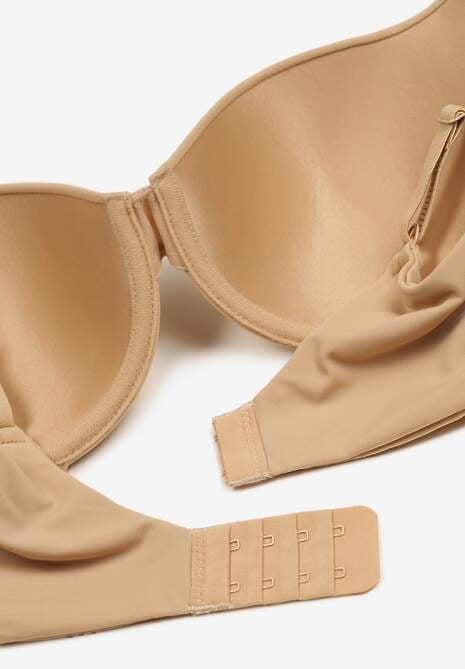 Beżowy Biustonosz o Klasycznym Kroju Sinisea