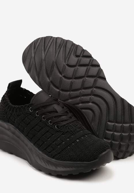 Czarne Siateczkowe Sneakersy Loreldi