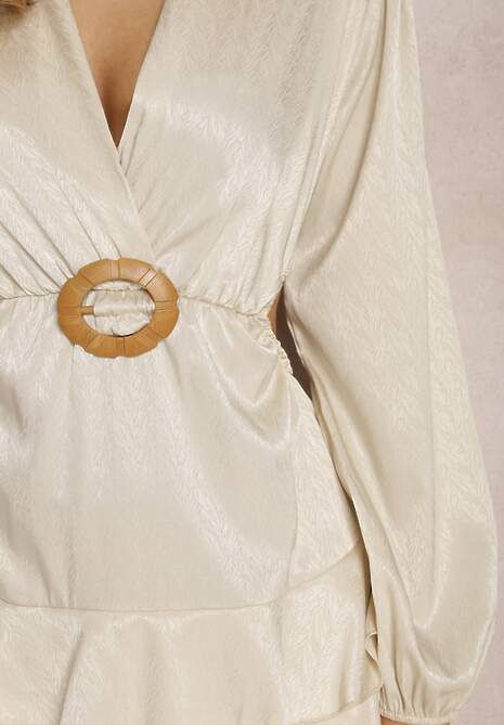 Jasnobeżowa Sukienka Sophiera