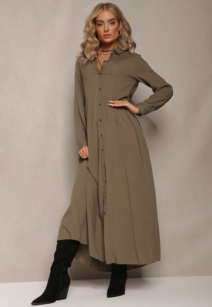 Ciemnozielona Sukienka Hillcrest