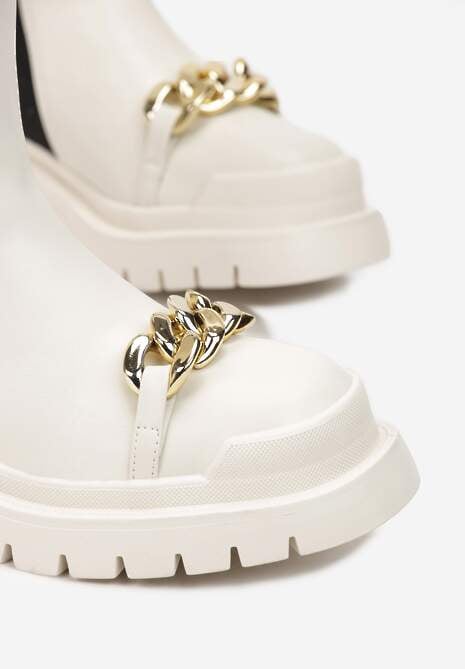 Beżowe Botki Belasis