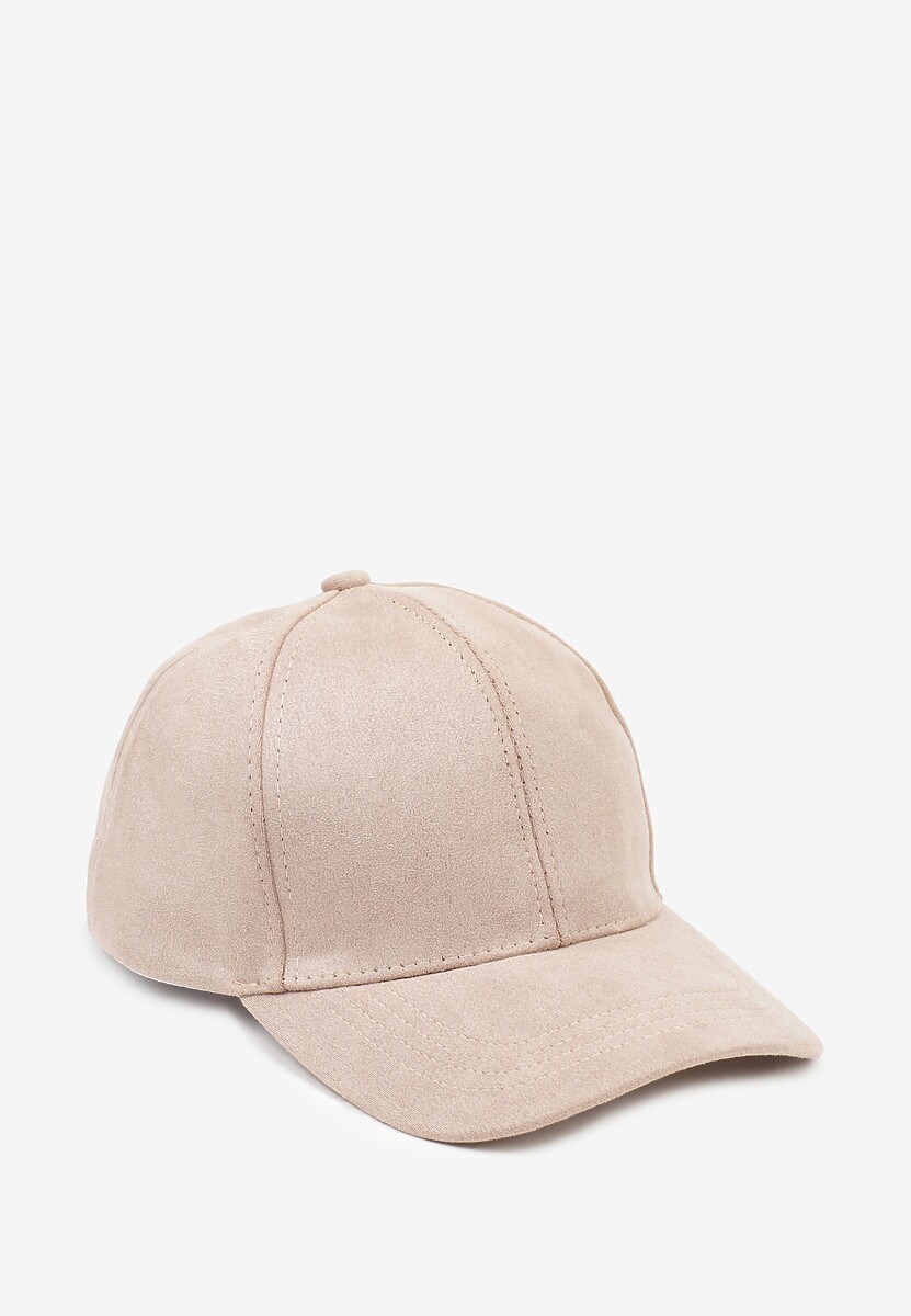 Beżowa Casualowa Czapka z Daszkiem Tuslena