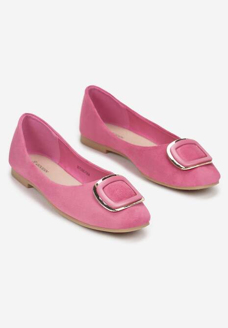 Fuksjowe Balerinki z Kwadratowym Noskiem Heza