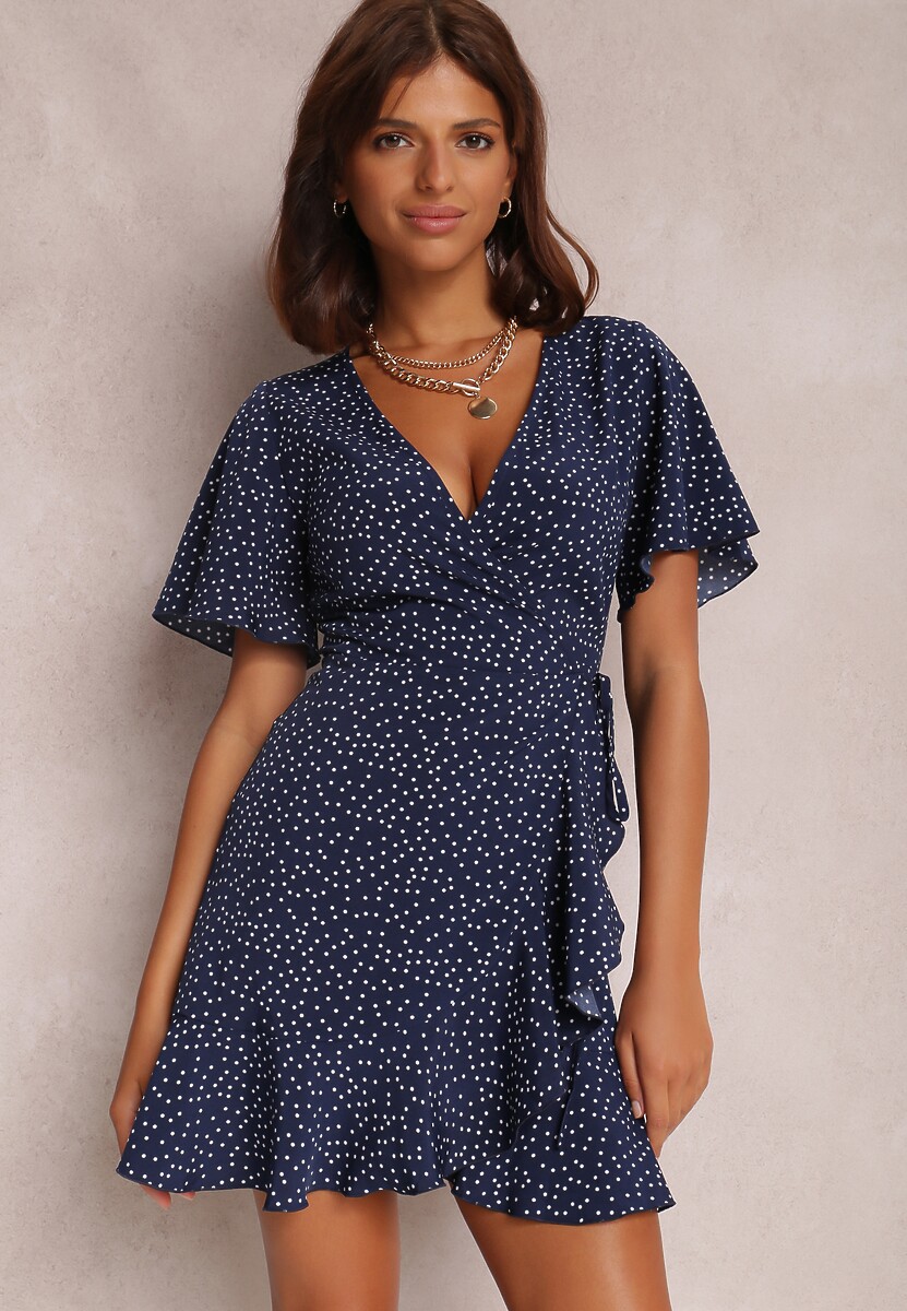 Granatowa Sukienka Dyasigga