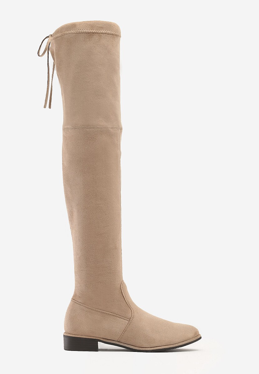 Beżowe Kozaki Sorry Not Sorry