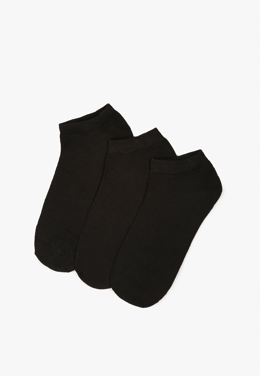 Czarne Skarpety z Bawełny 3 Pack Aennith