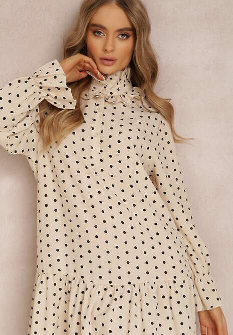 Jasnobeżowa Sukienka Erosyne