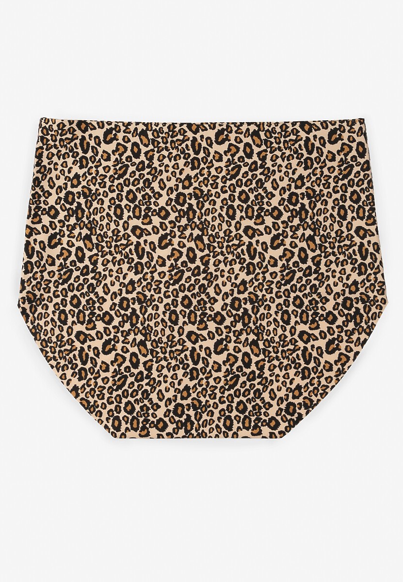 Panterkowe Bezszwowe Majtki Figi High Waist Dolevia