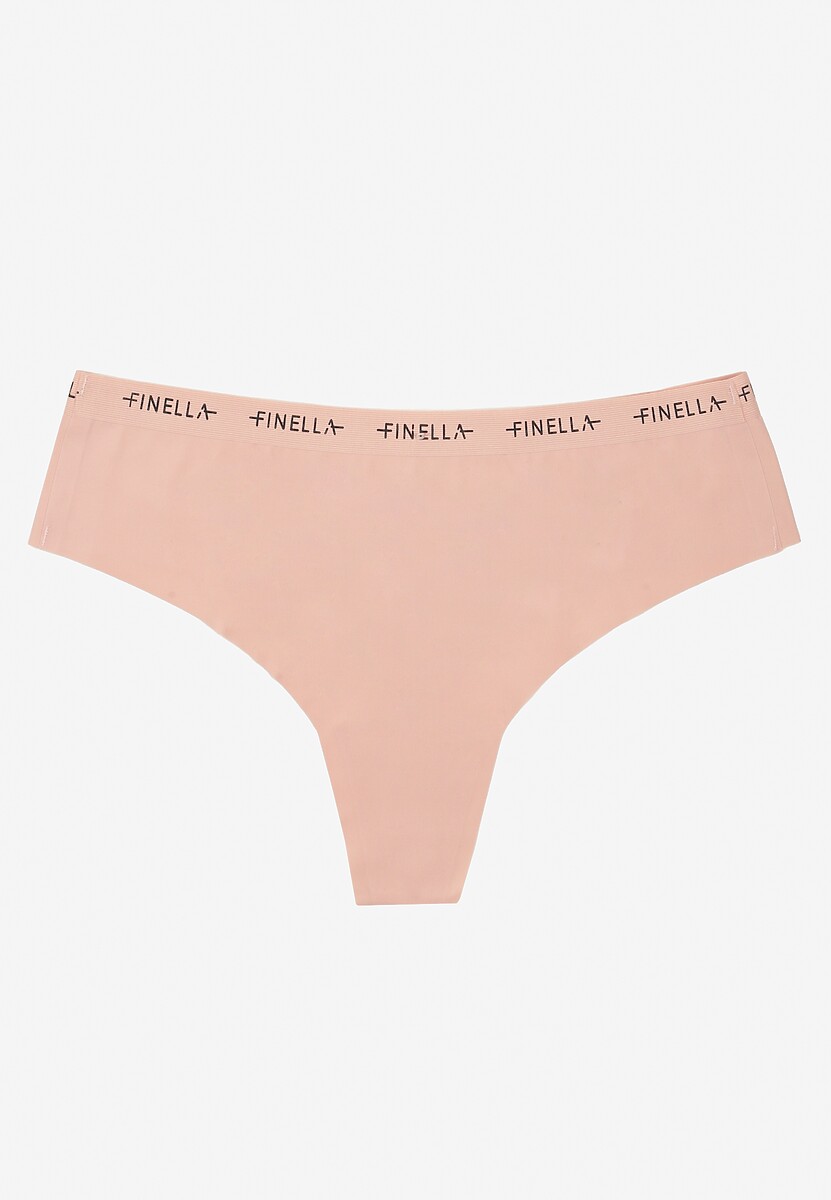 Różowe Bezszwowe Majtki z Napisami Davoria