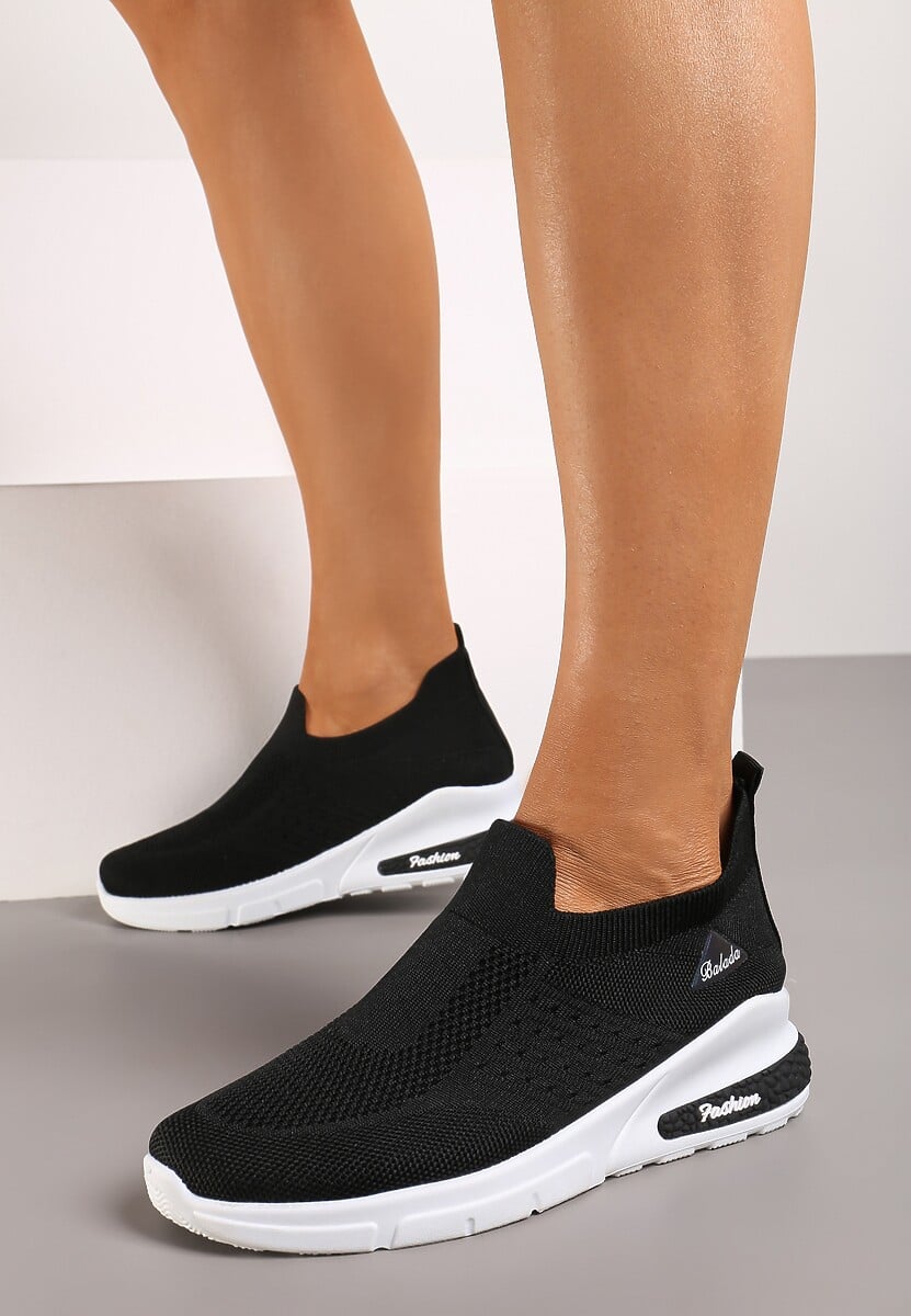 Czarne Buty Sportowe Amathane