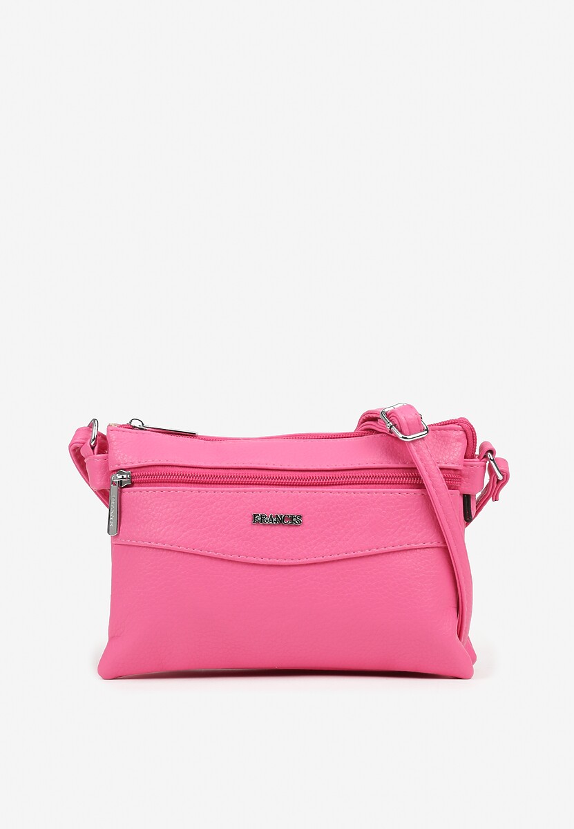 Różowa Torebka Typu Listonoszka o Prostokątnym Fasonie Izinia
