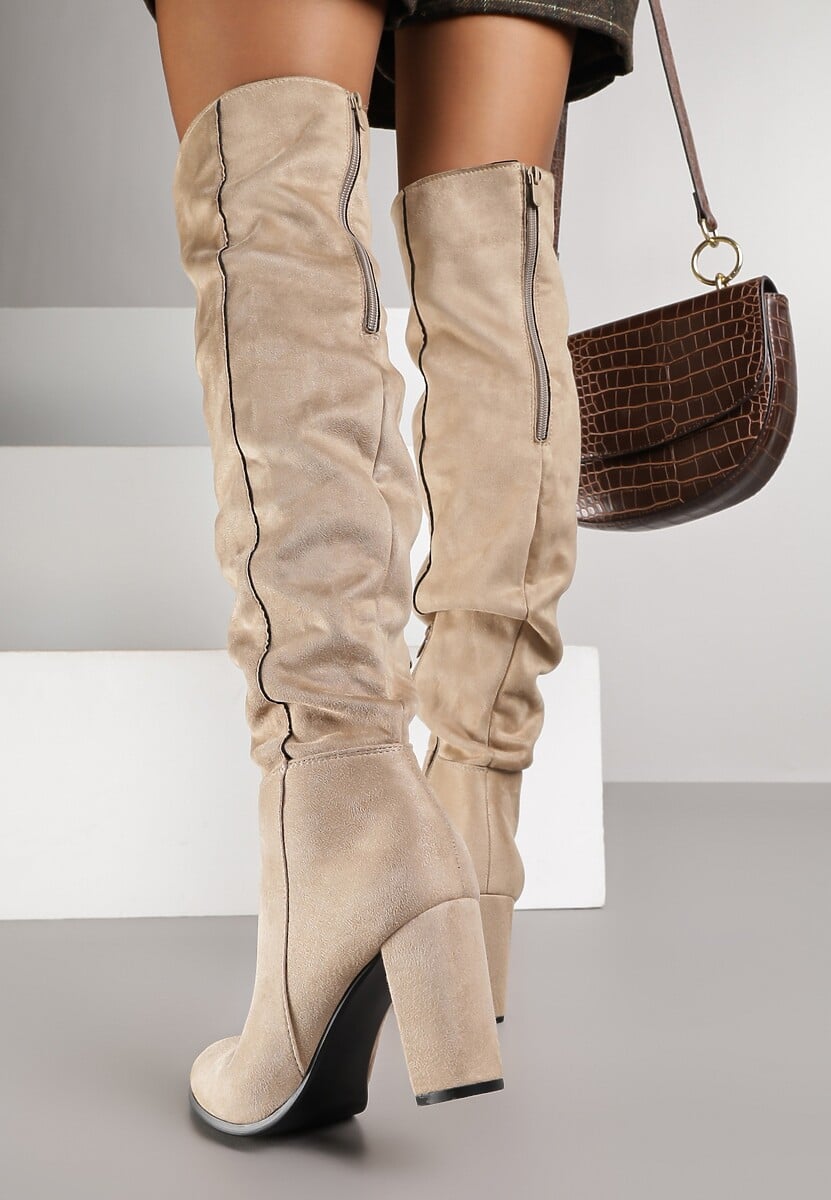 Beżowe Kozaki Magic Balls