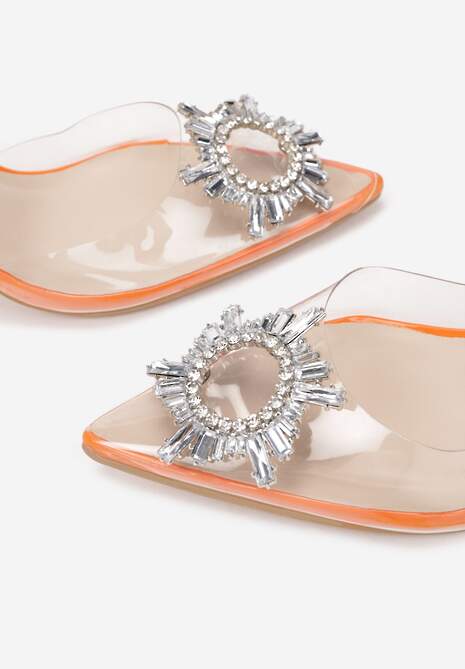 Pomarańczowe Sandały Aegiope