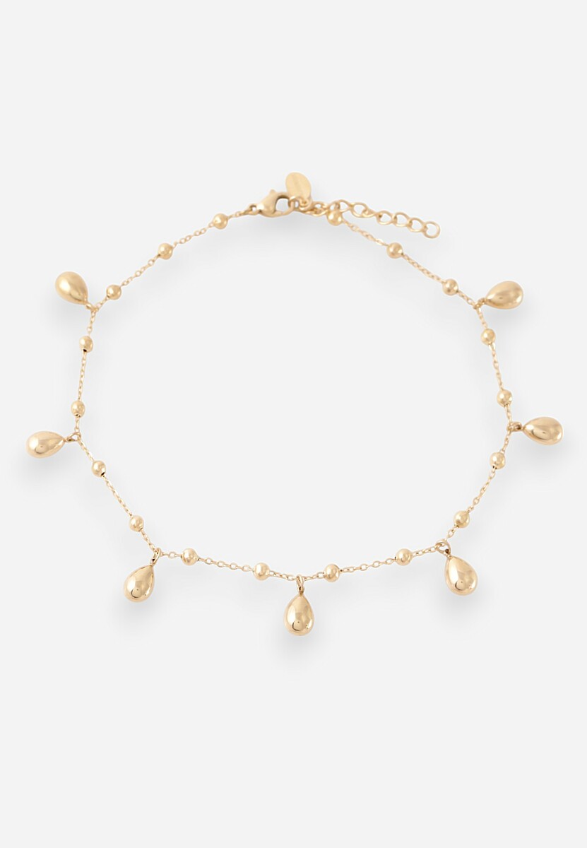 Złota Bransoletka z Ozdobami w Kształcie Łezek Lavazi