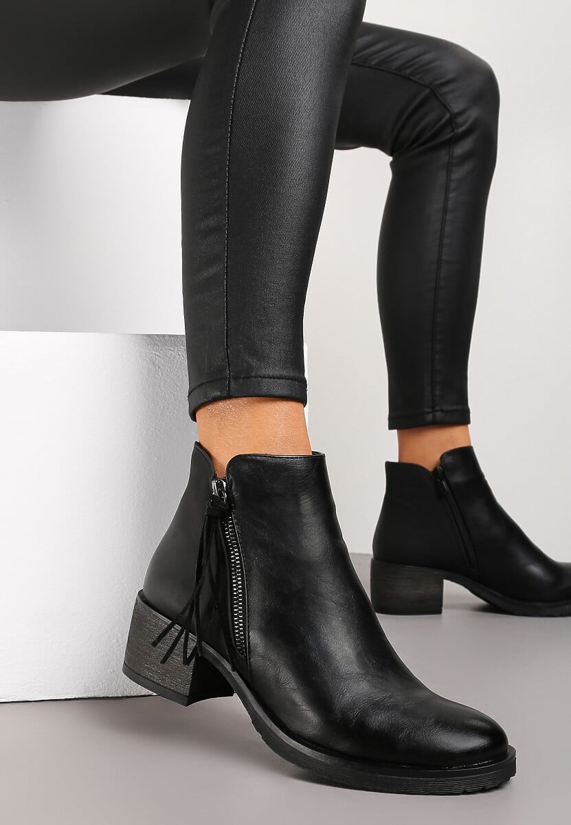 Czarne Botki Vices Crash