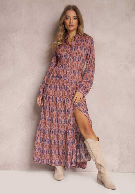 Ciemnoróżowa Sukienka Nikerine