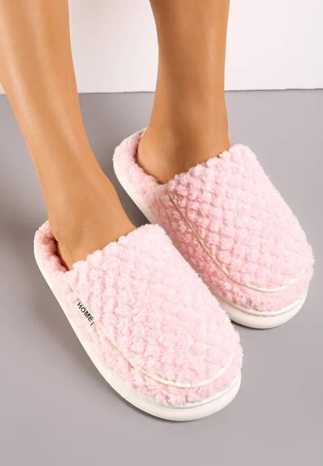 Różowe Kapcie z Miękkiego Kożuszkowego Futerka Lilissa