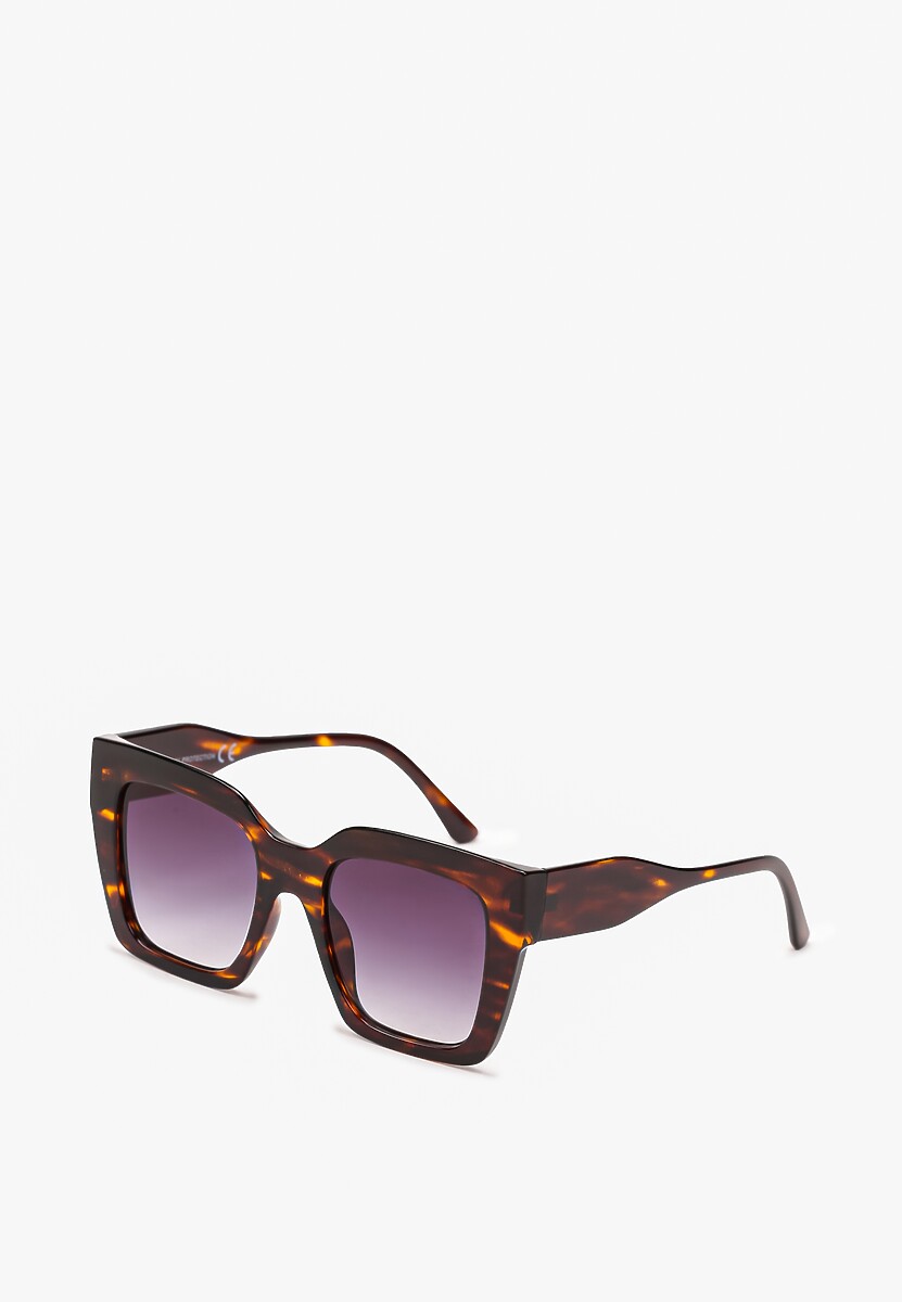 Brązowe Okulary Przeciwsłoneczne Kocie Oko Gioria