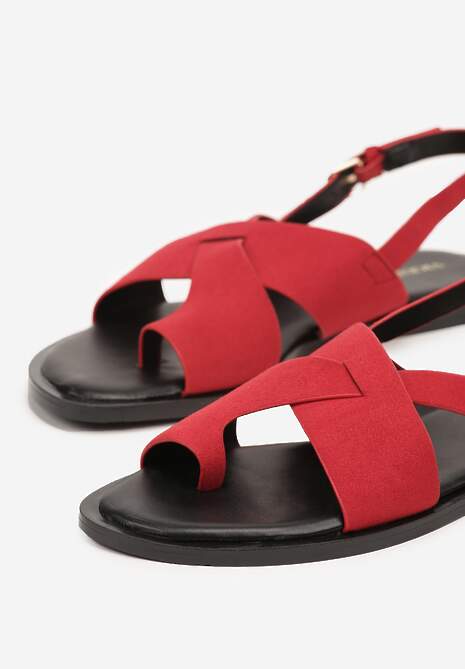 Czerwone Sandały Vices Typu Japonki Melanisse