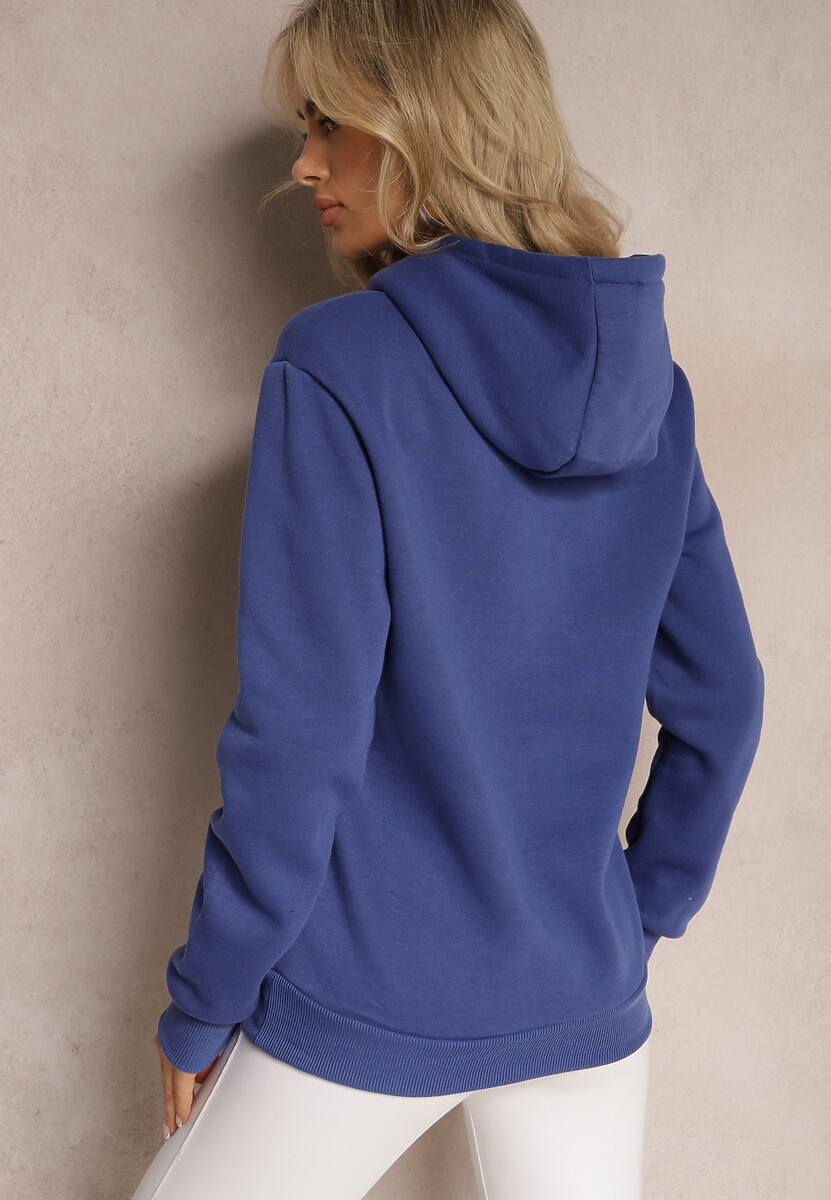 Granatowa Bluza z Kapturem Corbetes