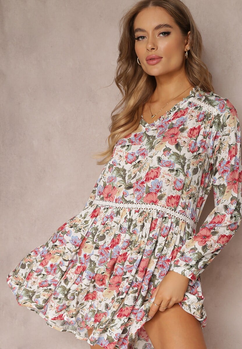 Biało-Różowa Sukienka Mellesilea