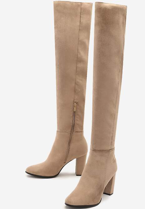 Beżowe Kozaki Magic Balls