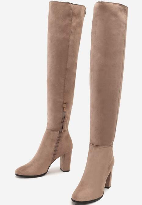 Ciemnobeżowe Kozaki Magic Balls