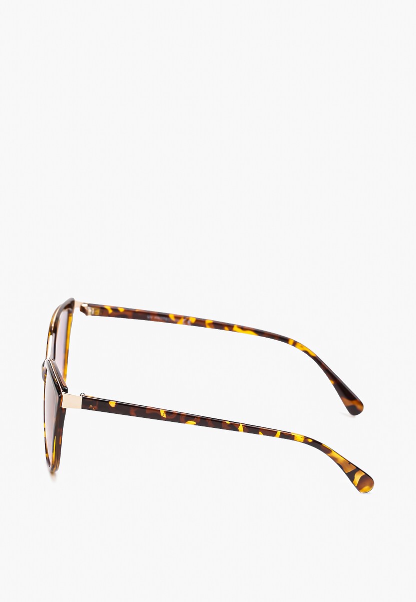 Czarne Okulary Przeciwsłoneczne z Oprawkami Kocie Oczy Jasminna