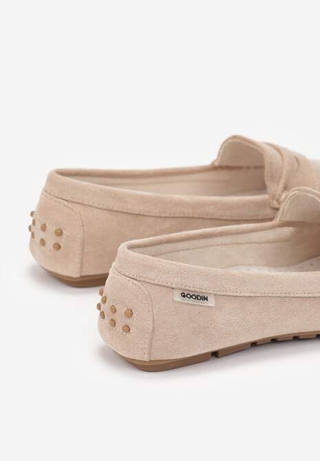 Beżowe Mokasyny Lithiche