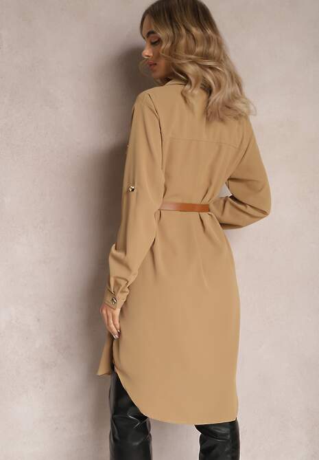 Ciemnobeżowa Sukienka Iylah