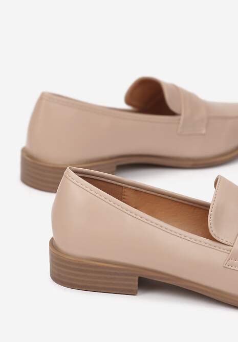 Beżowe Mokasyny Caeione