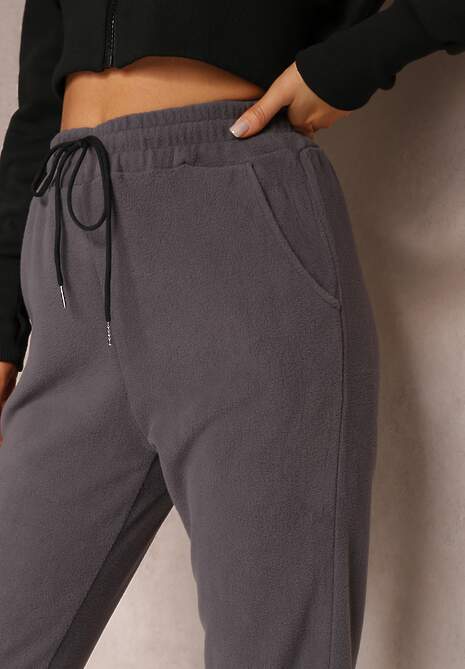 Szare Spodnie Dresowe Nophias