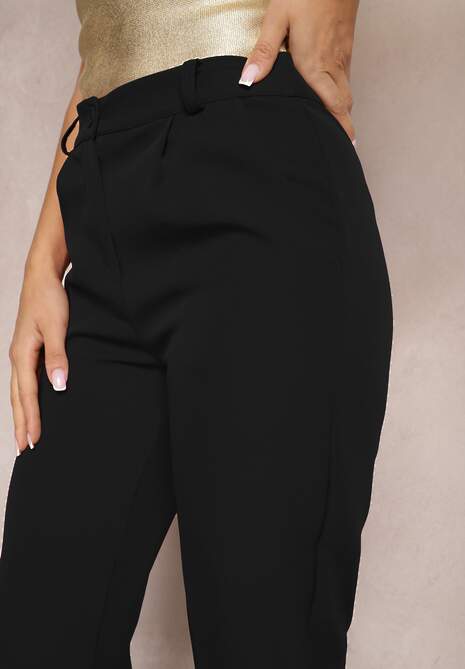 Czarne Spodnie Garniturowe Amarilis