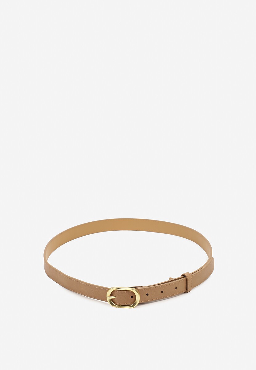 Biały Pasek Ozdobiony Zaokrągloną Klamrą Vozera